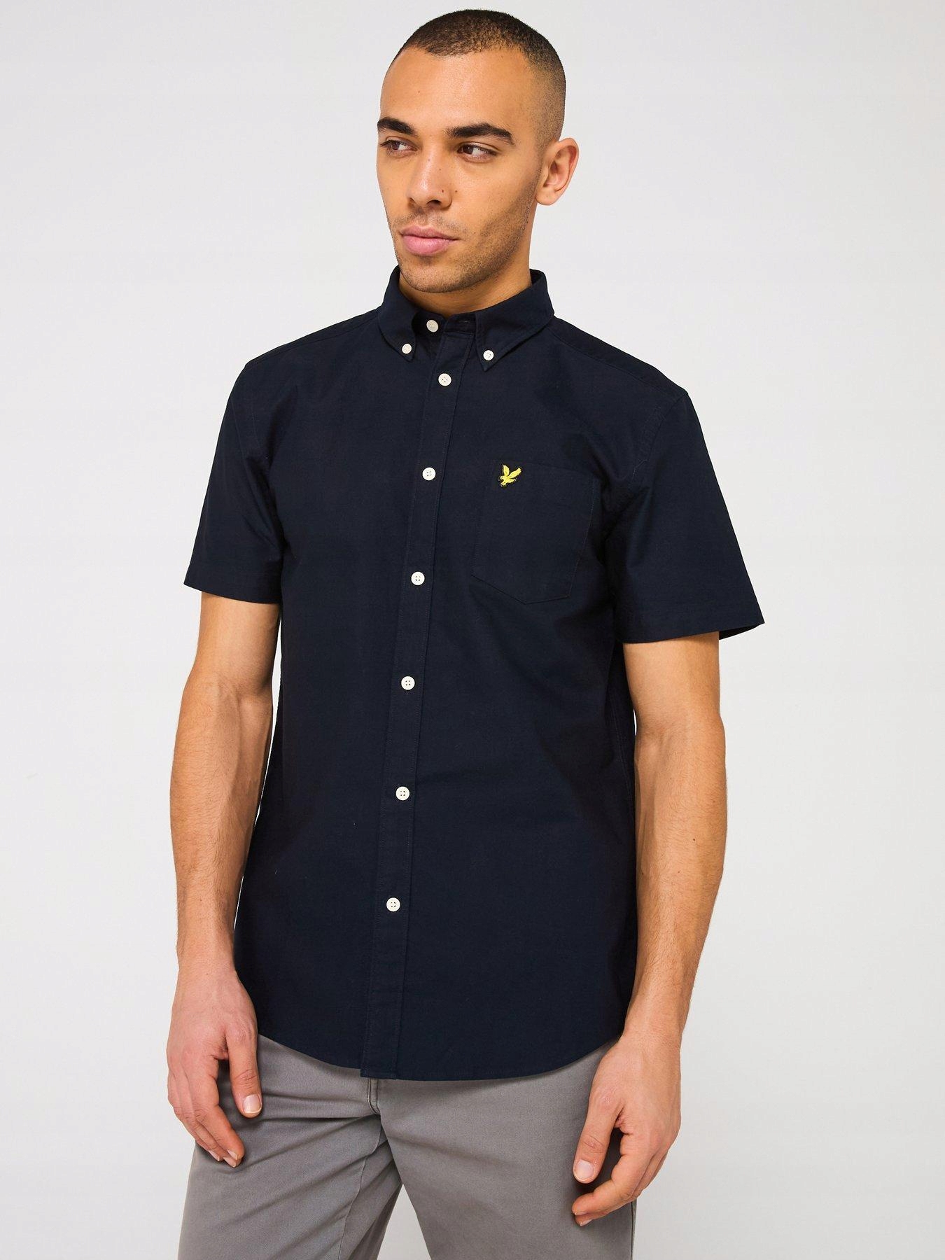 Lyle&scott Oxfordová Košile S Krátkým Rukávem, Velikost M