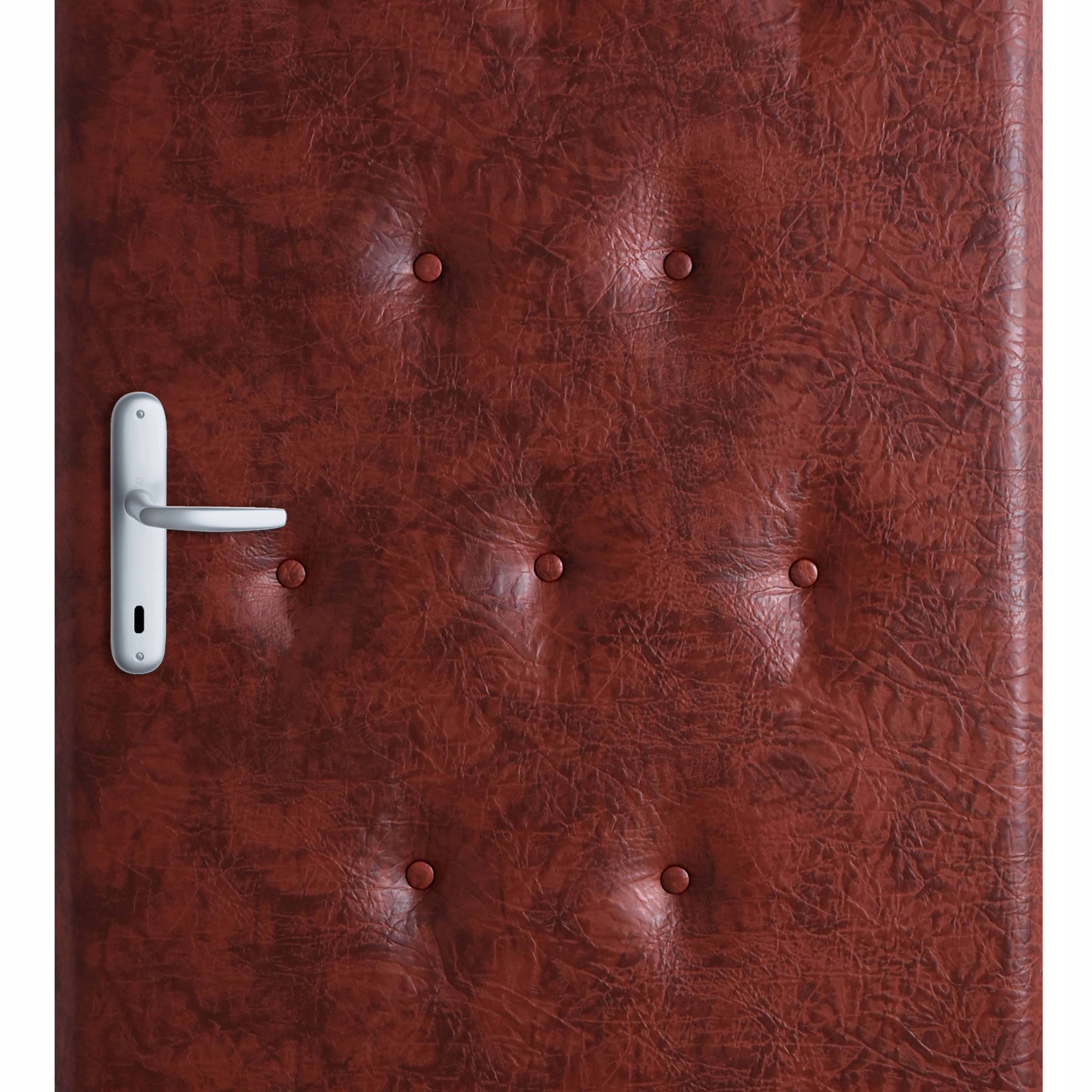 TAPICERKA DRZWIOWA OBICIE NA DRZWI DO 95 cm GRUBA GĄBKA PIANKA GUZIKI BRĄZ