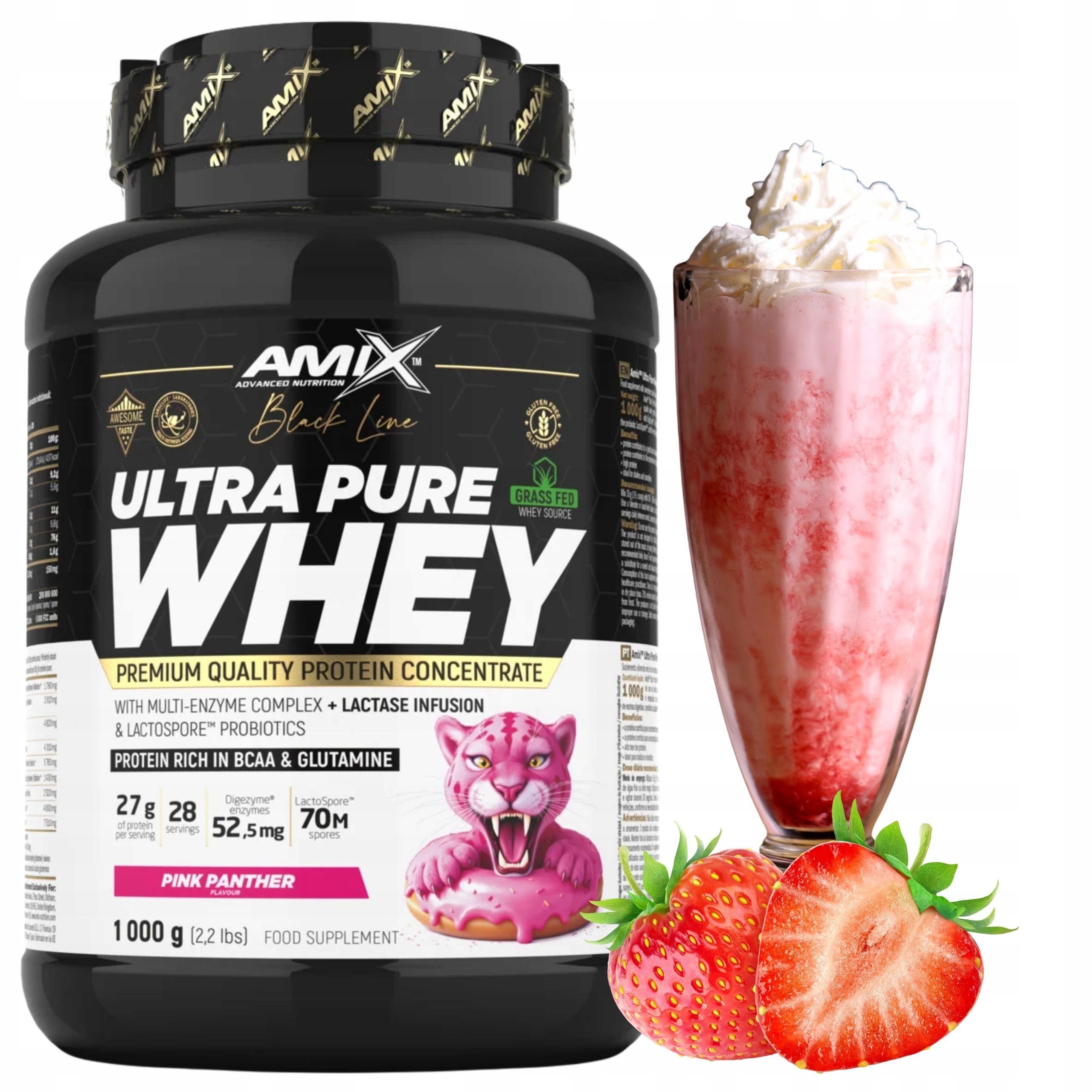 Syrovátkový Koncentrát Wpc Pure Whey Digezyme Jahoda 1000 g