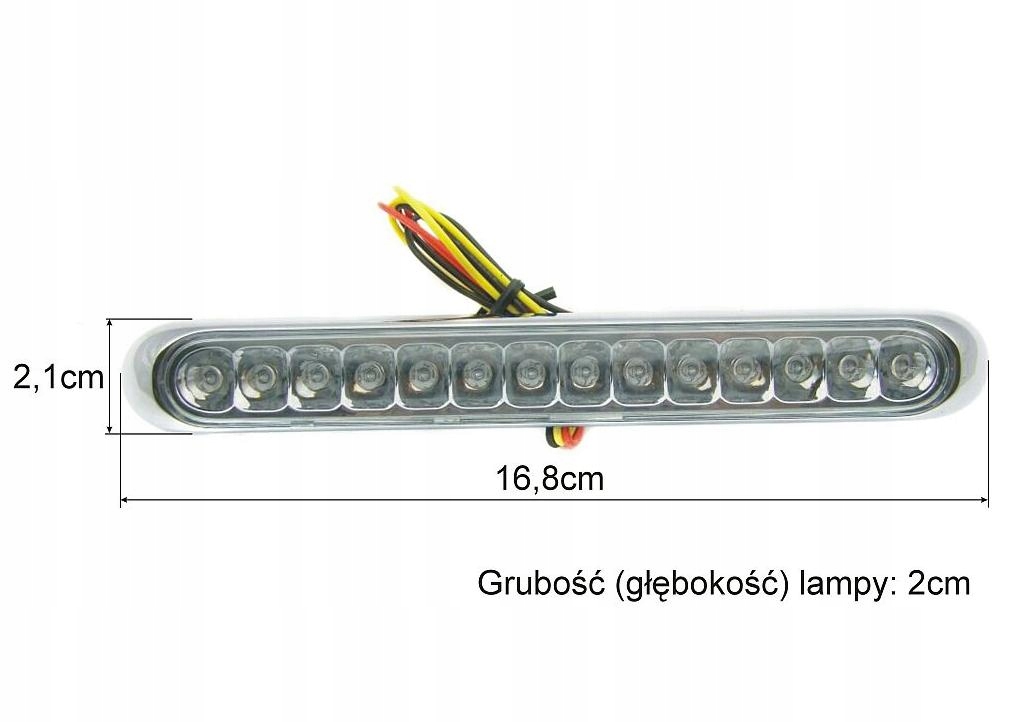 TYLNA LAMPA TYŁ LED LISTWA ŚWIATŁO POZYCYJNE STOP Producent Motolp