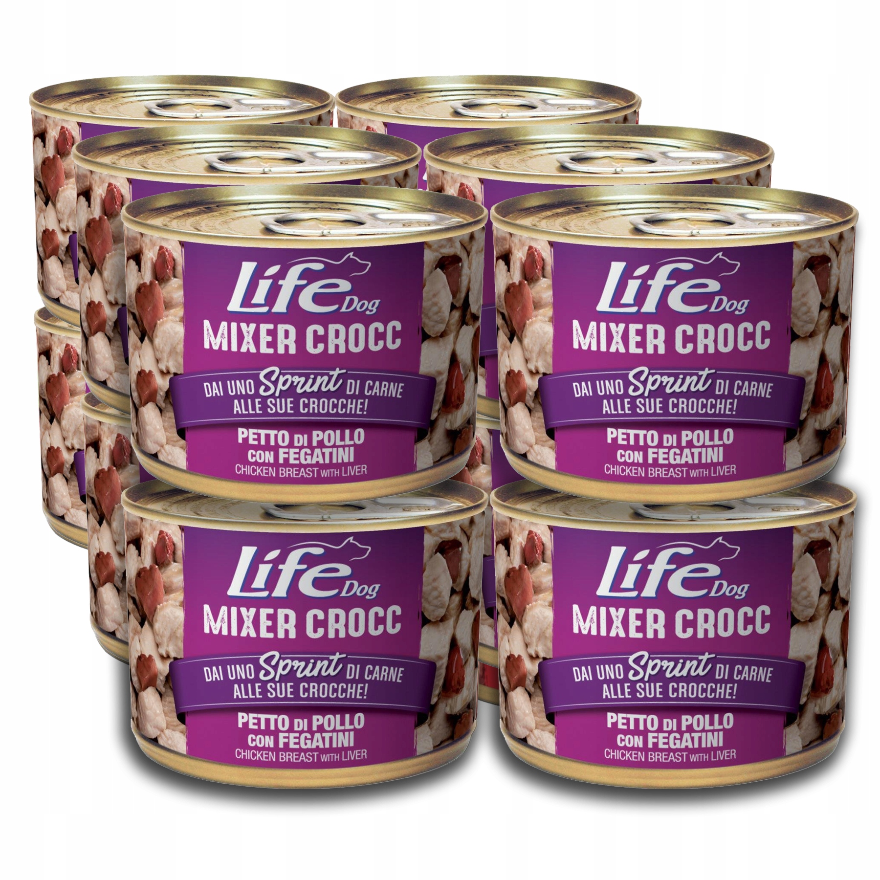 Life Dog Mixer Crocc Krmivo pro psa 12x150 g Kuřecí prsa játra