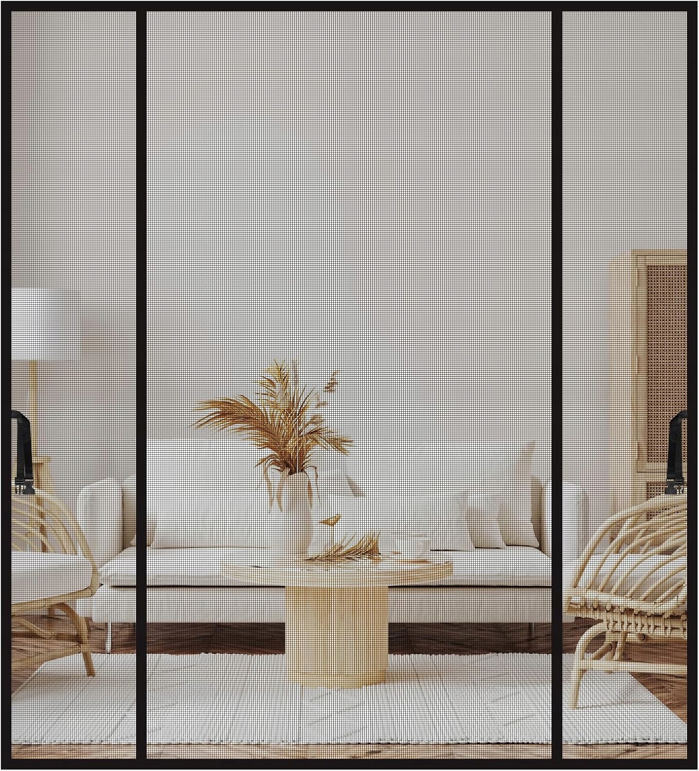 Moskitiera Magnetyczna Na Drzwi 200x240 cm Siatka Balkon Bez Wiercenia