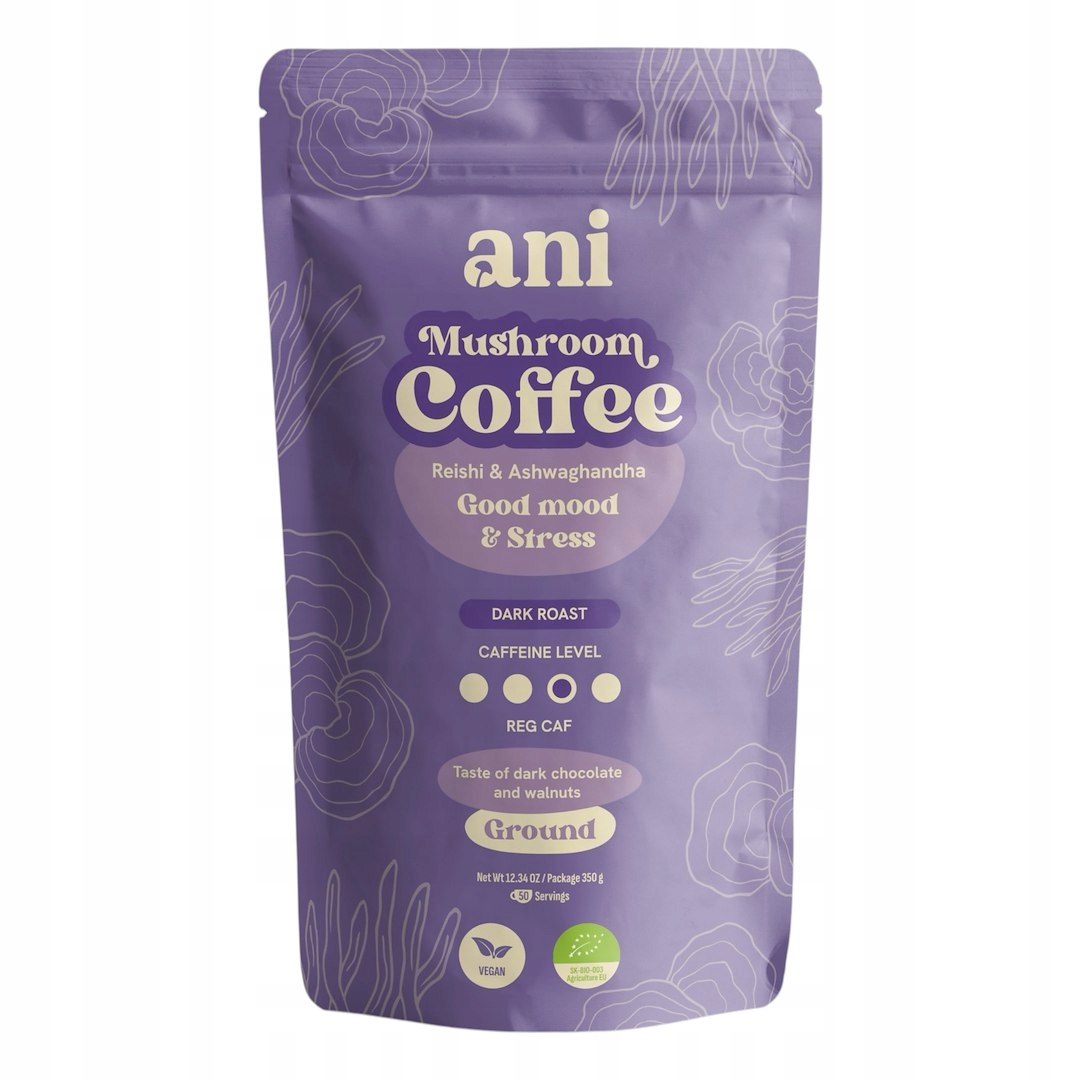 Kawa Mielona Arabica Z Reishi I Ashwagandhą Bio 350 g Ani