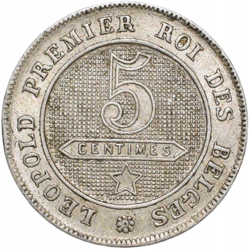 Belgia 5 centymów 1862