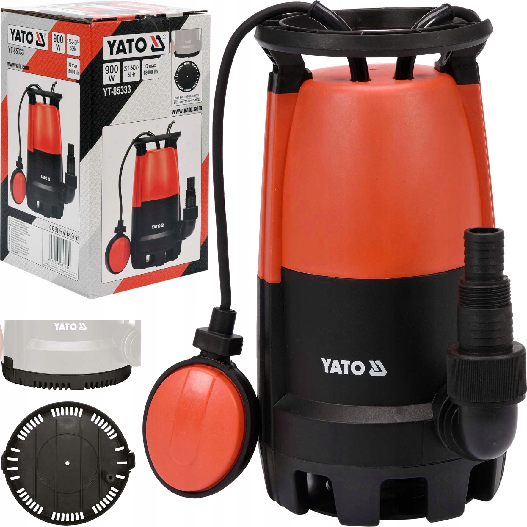 Yato Pompa Zanurzeniowa Zatapialna Do Wody Brudnej Czystej 900W
