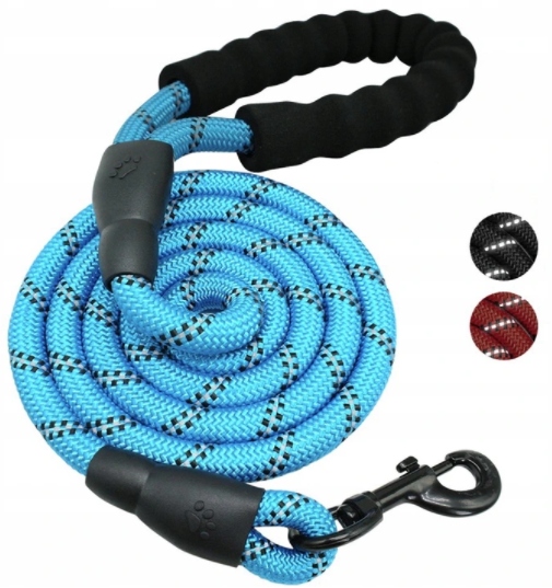 

Mocna Gruba Smycz Odblaskowa 1,5 m dla Psa