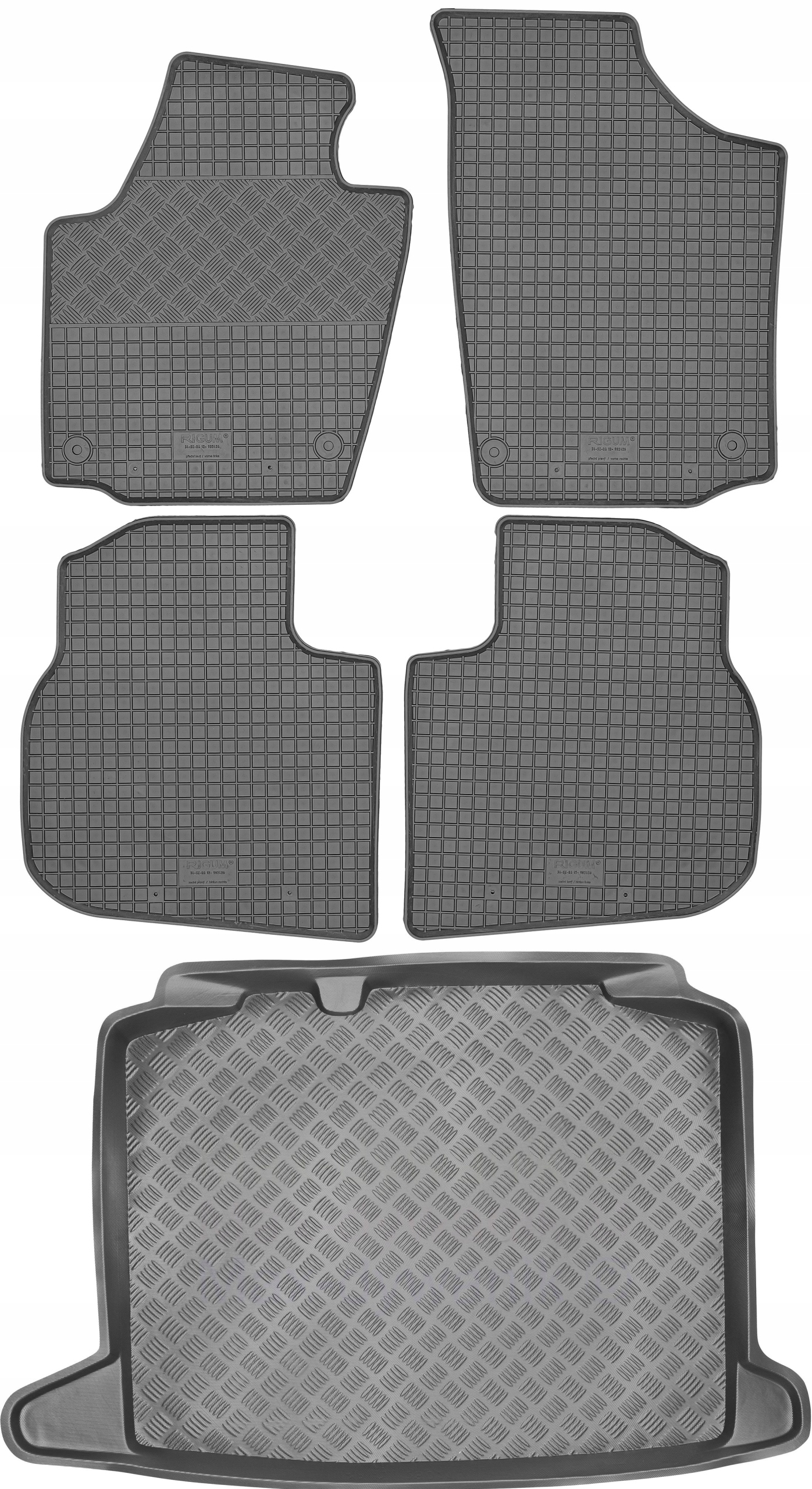 Škoda Rapid Hb 2012-2019 Sada Gumové rohože rohož