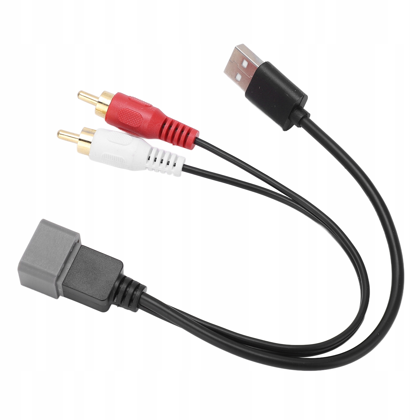 Adapter USB RCA Audio Samochodowy 8-Pin do Nissan Cube Juke Versa 23cm