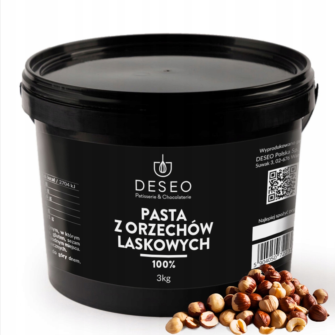 Pasta Z Lískových Ořechů 100% Deseo 3 Kg