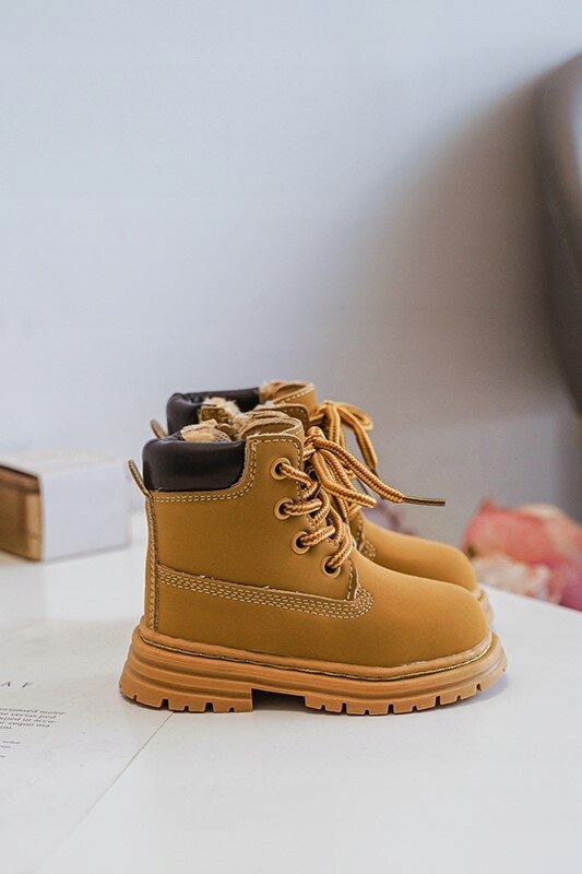 BOTKI TRAPERY DZIECIĘCE OCIEPLANE NA SUWAK CAMEL 26 Płeć chłopcy dziewczynki unisex