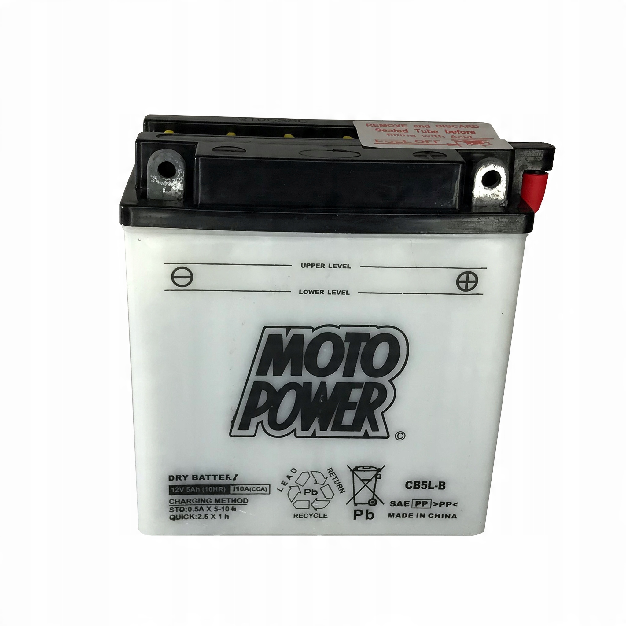 

Motocyklowy akumulator 5Ah CB5L-B Motopower