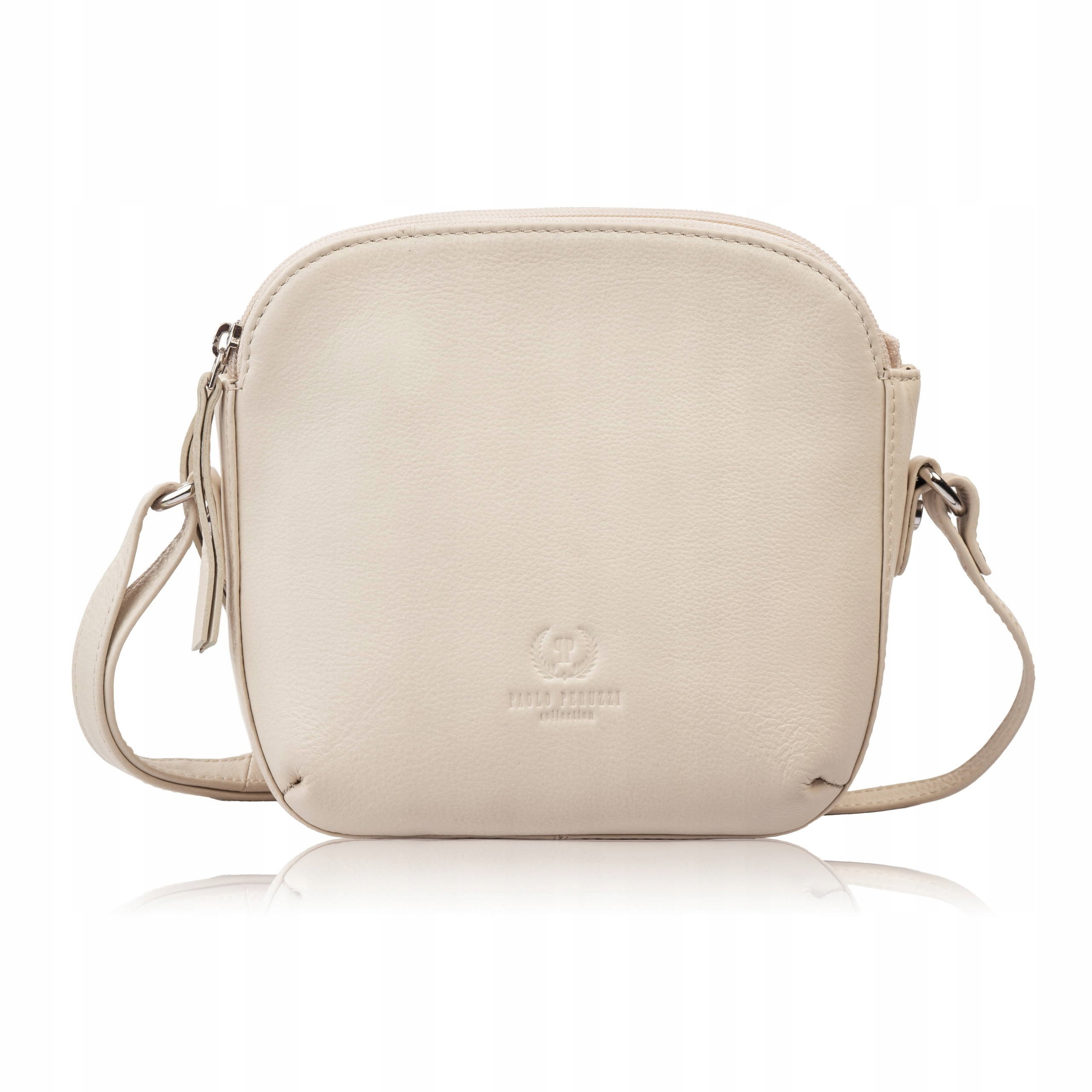 Mała torebka damska skórzana na ramię crossbody modna letnia Paolo Peruzzi