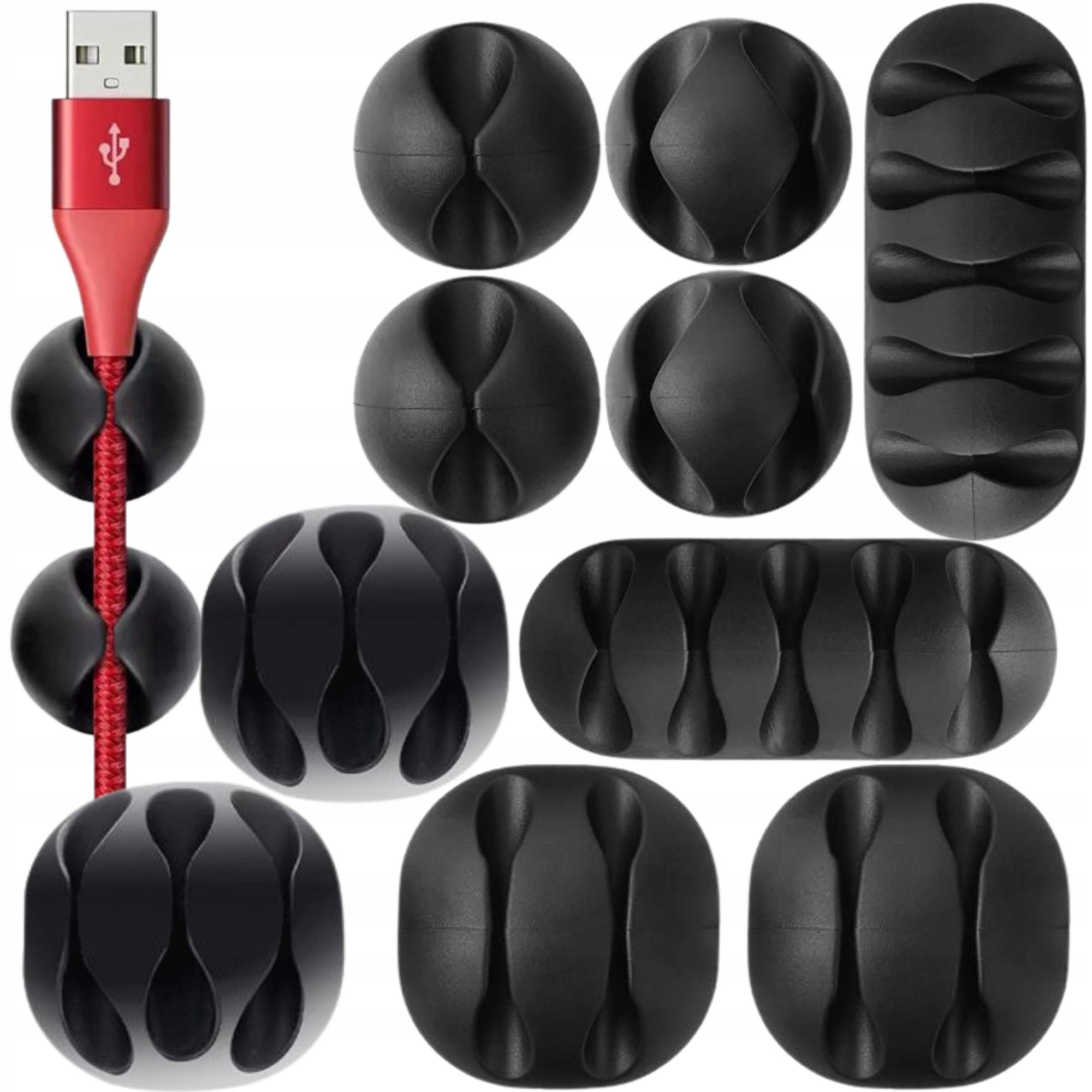 

Samoprzylepny Organizer Uchwyt Do Kabli Przewodów