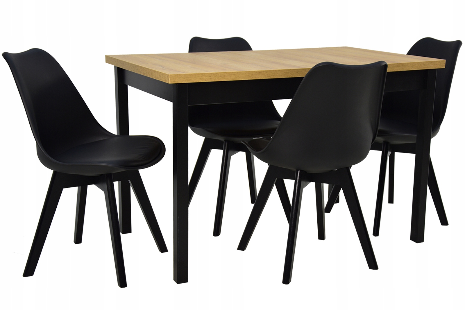 STÓŁ KUCHENNY i 4 krzesła SKANDYNAWSKIE Z PODUSZKĄ