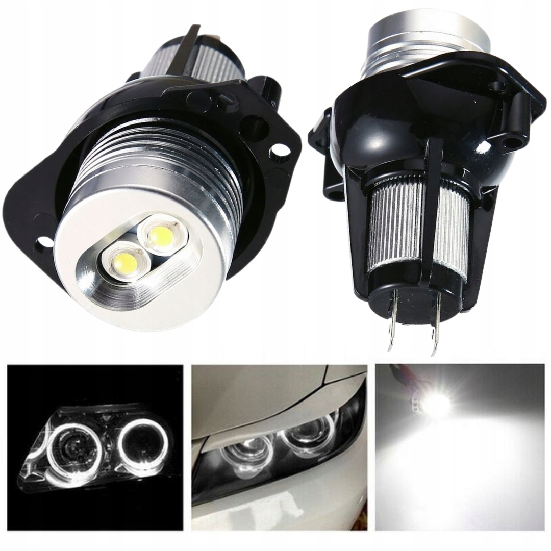 2x Led Markery Ringi Angel Eyes pre Bmw E90 E91 12W 7000K Biele Canbus