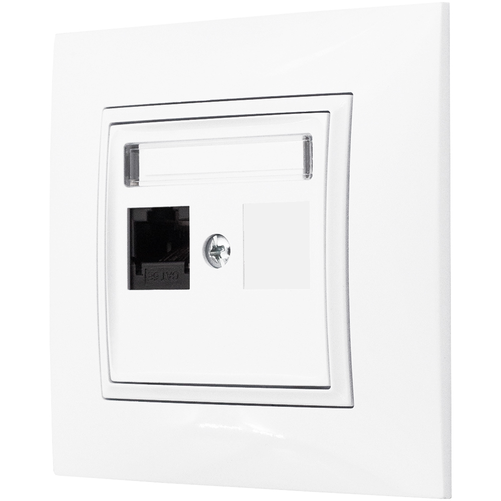 GNIAZDO INTERNETOWE RJ45 BIAŁY ARIA