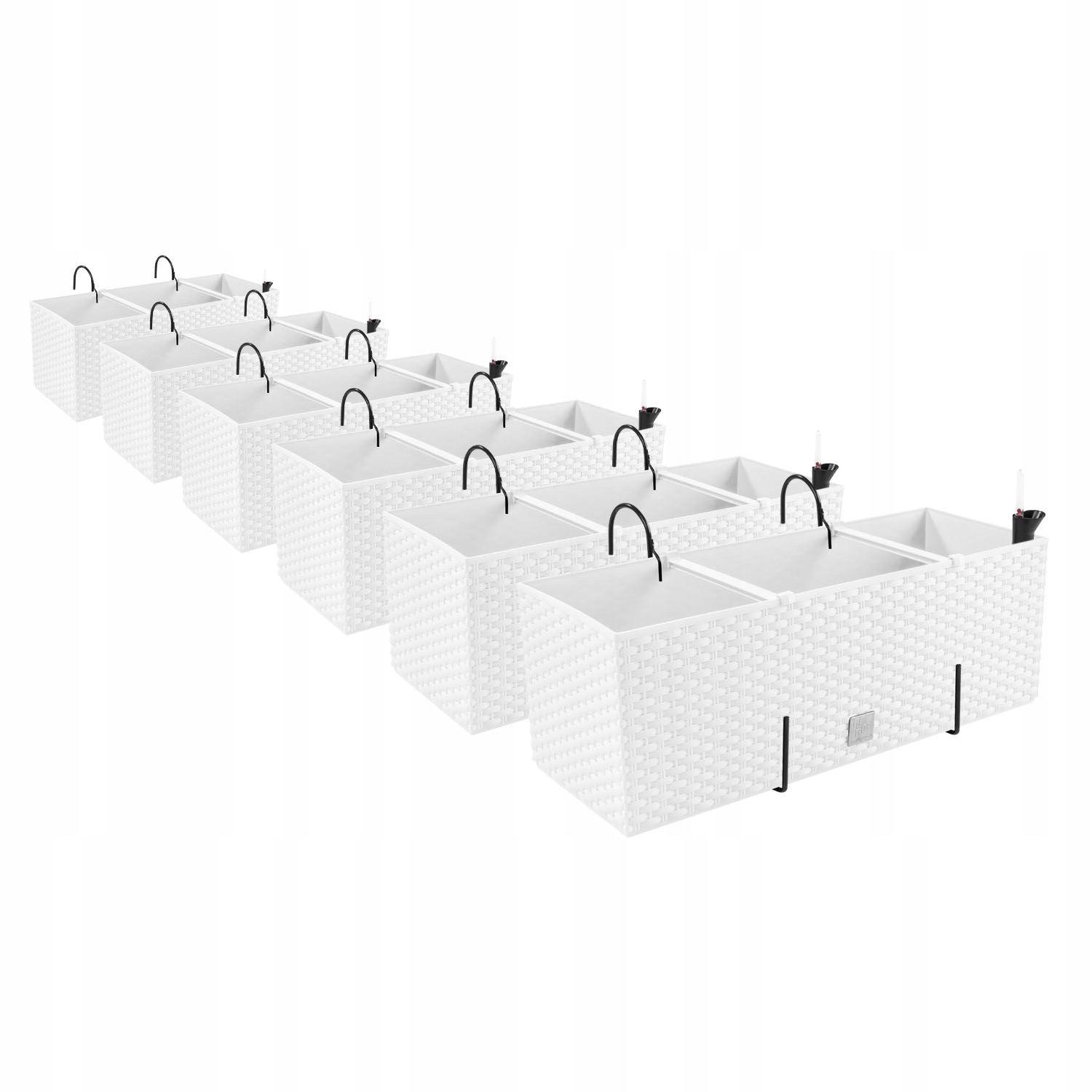 Zestaw doniczek wiszących 6x DRTC500 biała