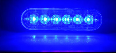 LAMPA OBRYSOWA STROBO 12 LED 12V 24V NIEBIESKA Typ samochodu Samochody dostawcze Samochody osobowe