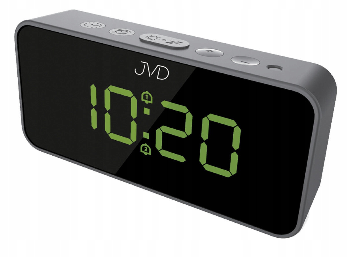 

Budzik Z Termometrem Jvd SB3212 Dwa Alarmy Usb