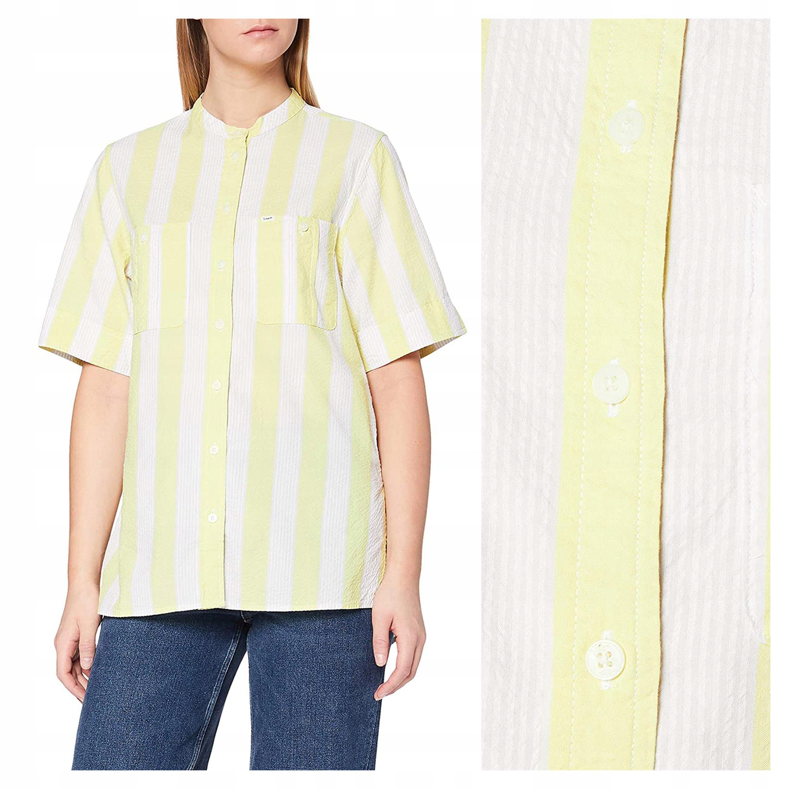 Lee Half Sleeve Shirt Dámská Pruhovaná Košile S