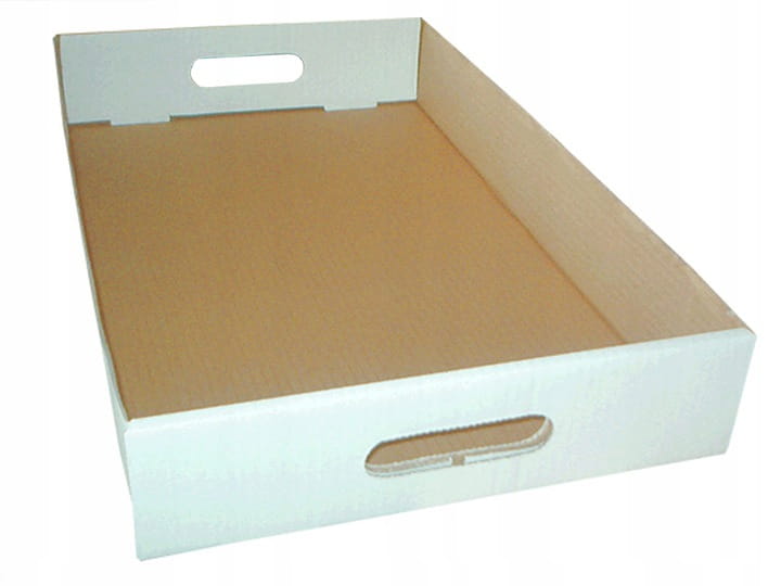 50 ks Karton Tacka koblihy těsto 400x300x100 bílá