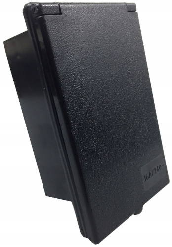 GNIAZDO ELEKTRYCZNE ZEWNĘTRZNE CEE 230V/16A CZARNE Numer katalogowy części 820107