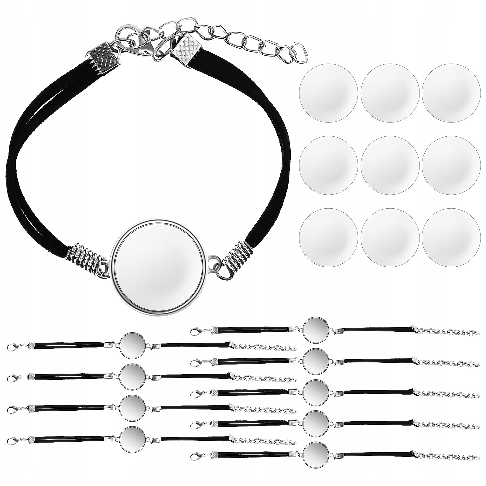 Ozdobne Bransoletki Bezels Baffle Produkt 10 Szt