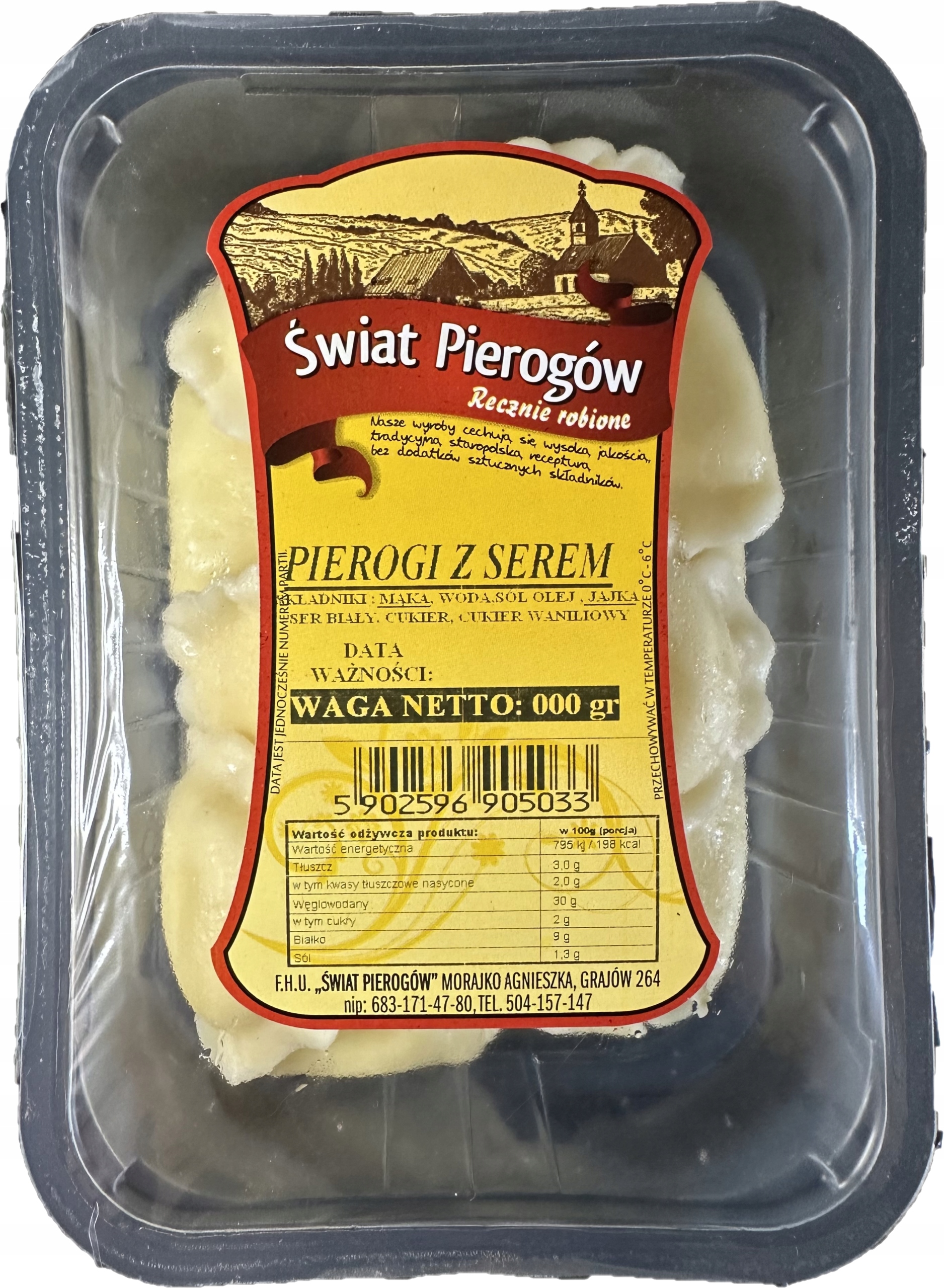 Levně Pirohy se sýrem Čerstvé domácí tradiční na sladko 1 kg Chuť dětství