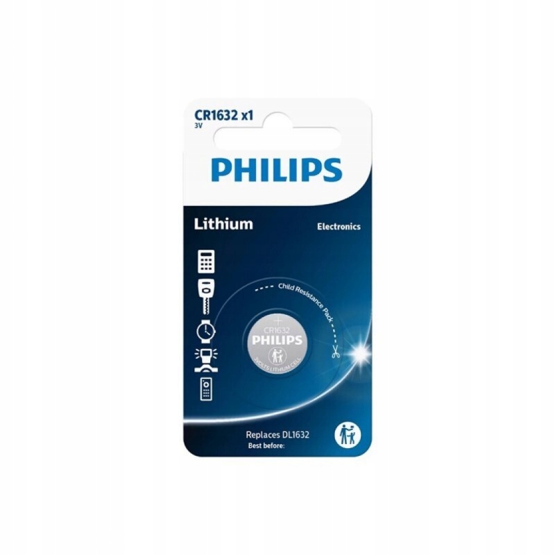 

Bateria Philips Cr 1632 litowa 3V