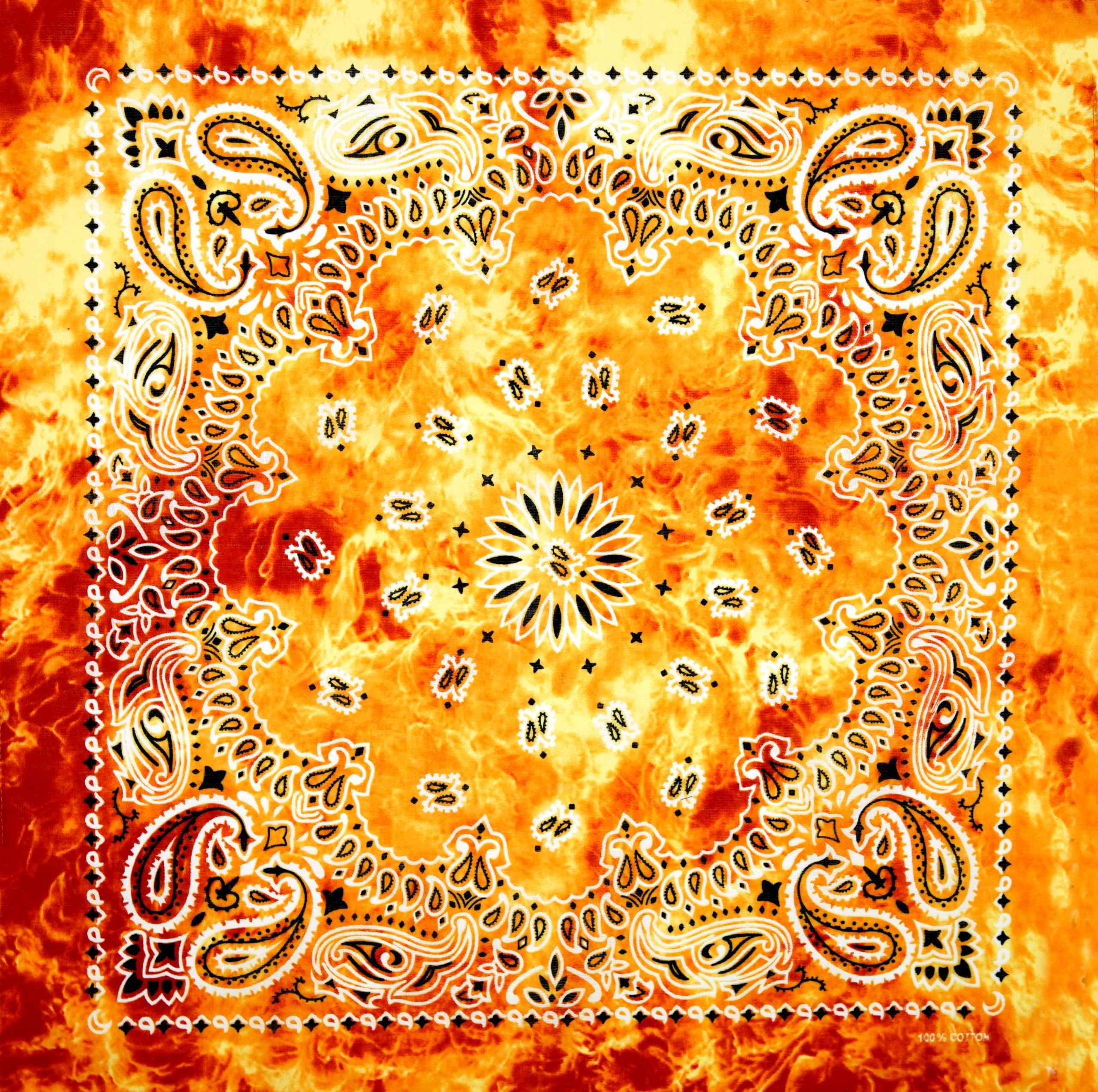 

Bandama bandamka bandana żółta ombre chusta