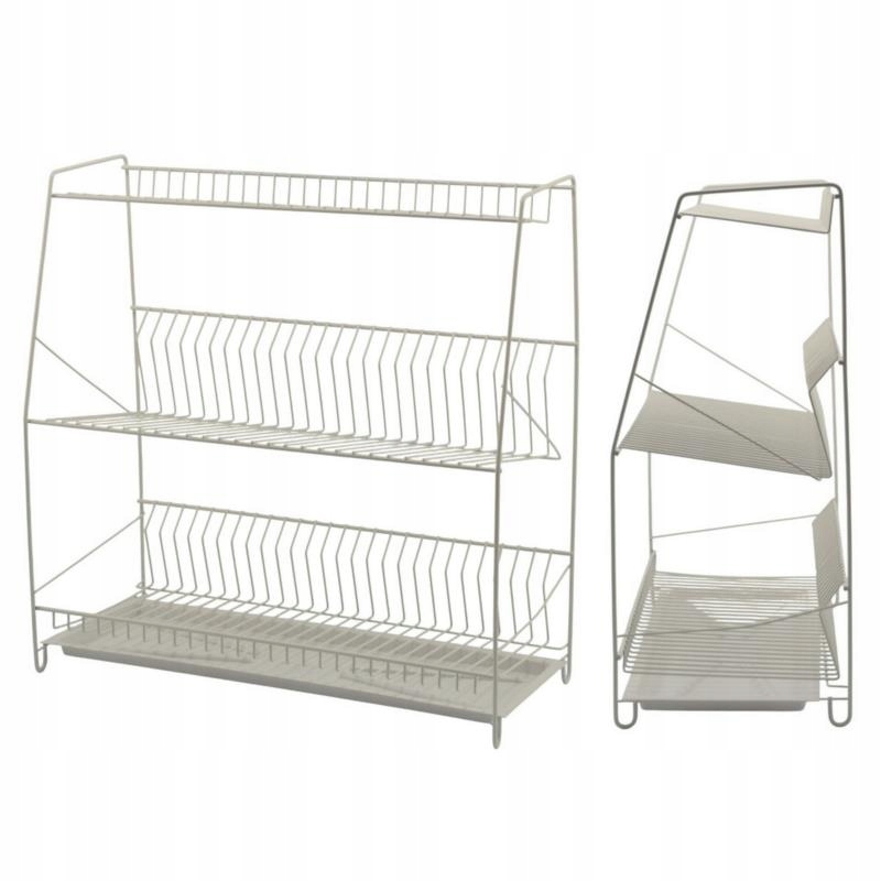 Levně Odkapávač na nádobí 3-úrovňová odkapávač na nádobí na šálky