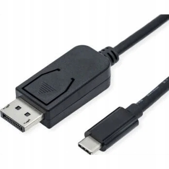 ROLINE 11.04.5836 adapter kablowy 2 m DisplayPort USB Type-C Czarny