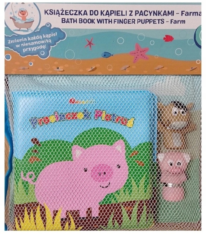 

Książeczka do kąpieli z pacynkami Farma Elefun 2+