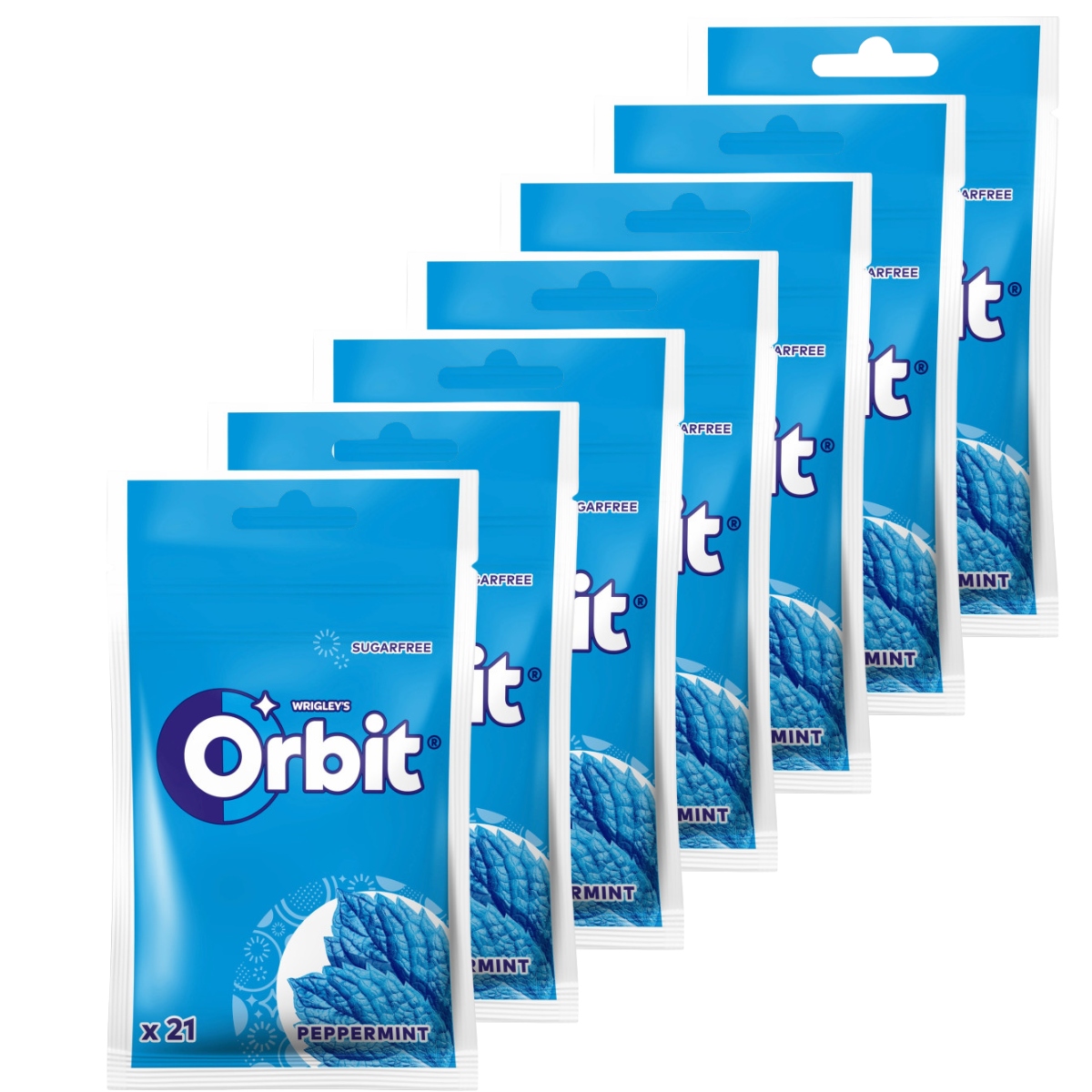 Levně Žvýkačka Orbit Peppermint bez cukru 29 g x 22 kusů