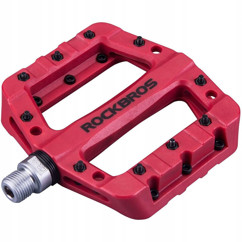 Pedały rowerowe platformowe nylon Rockbros 2017-12CRD czerwone