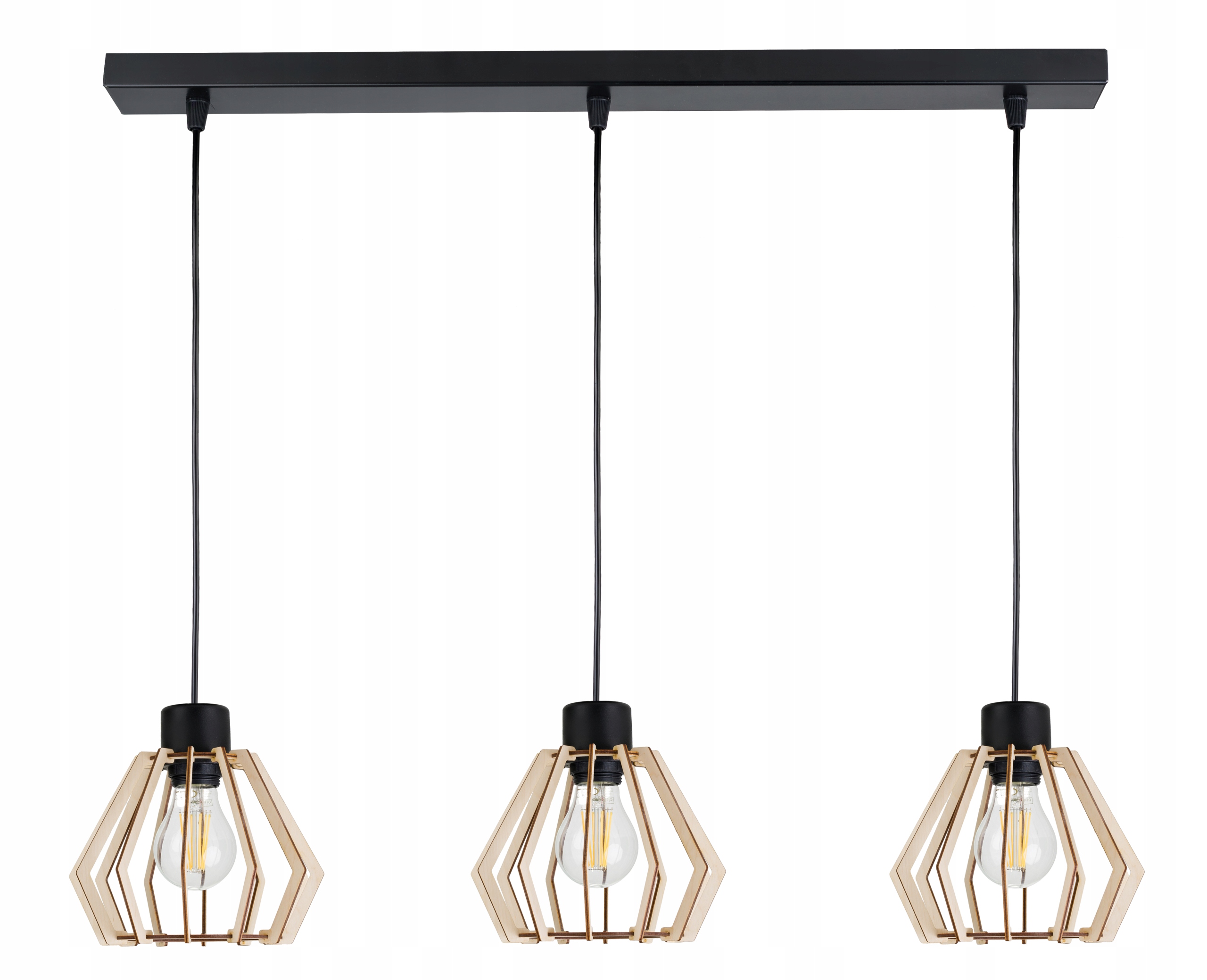 Závěsná Lampa Zwis lustrová Brylant Dřevo