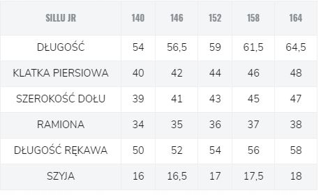 DZIECIĘCA BLUZA ROZPINANA SILLU MARTES 164 Rodzaj bez kaptura