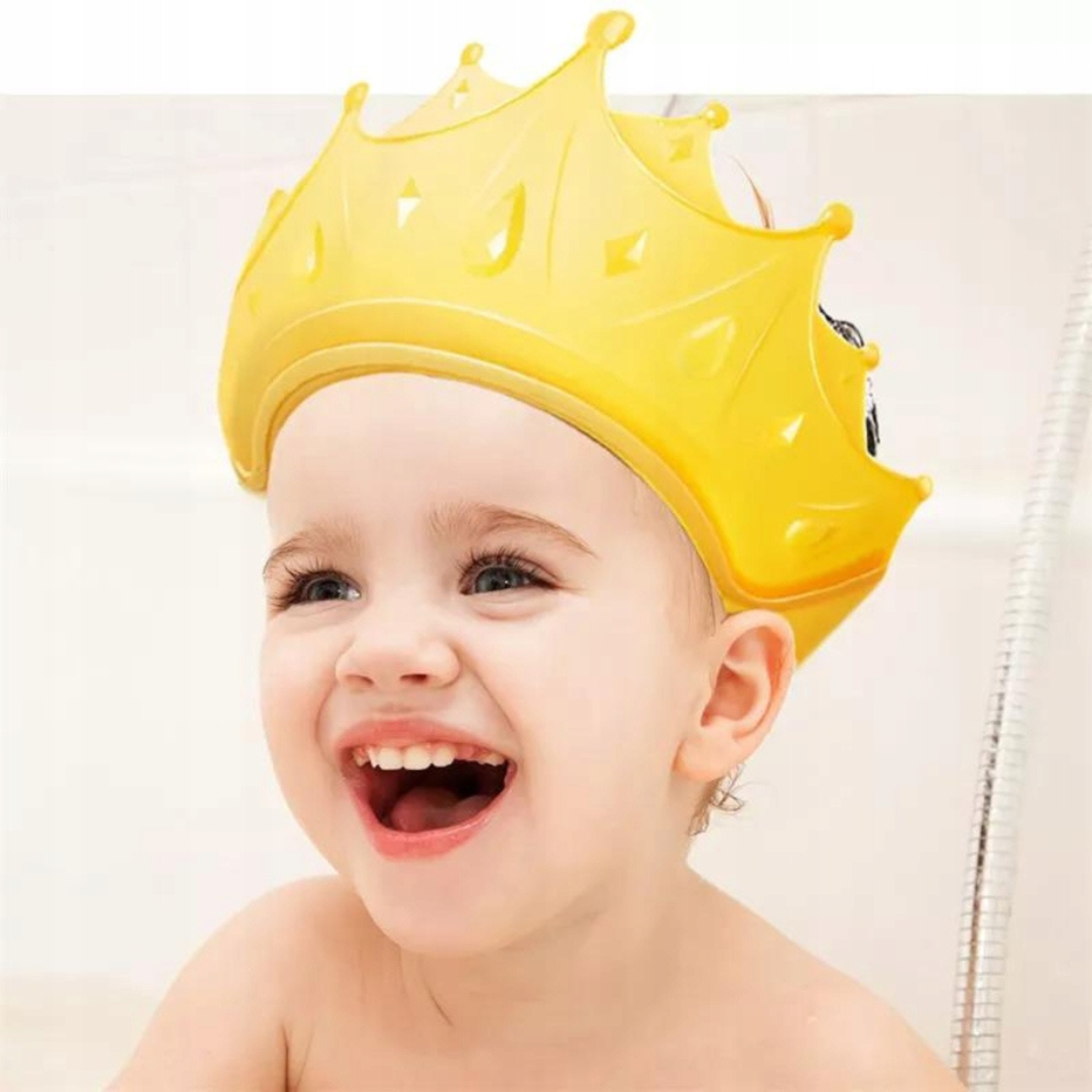 RONDO KĄPIELOWE DASZEK DO MYCIA GŁOWY ŻÓŁTA KORONA REGULACJA KĄPIEL EAN (GTIN) 5905316541061