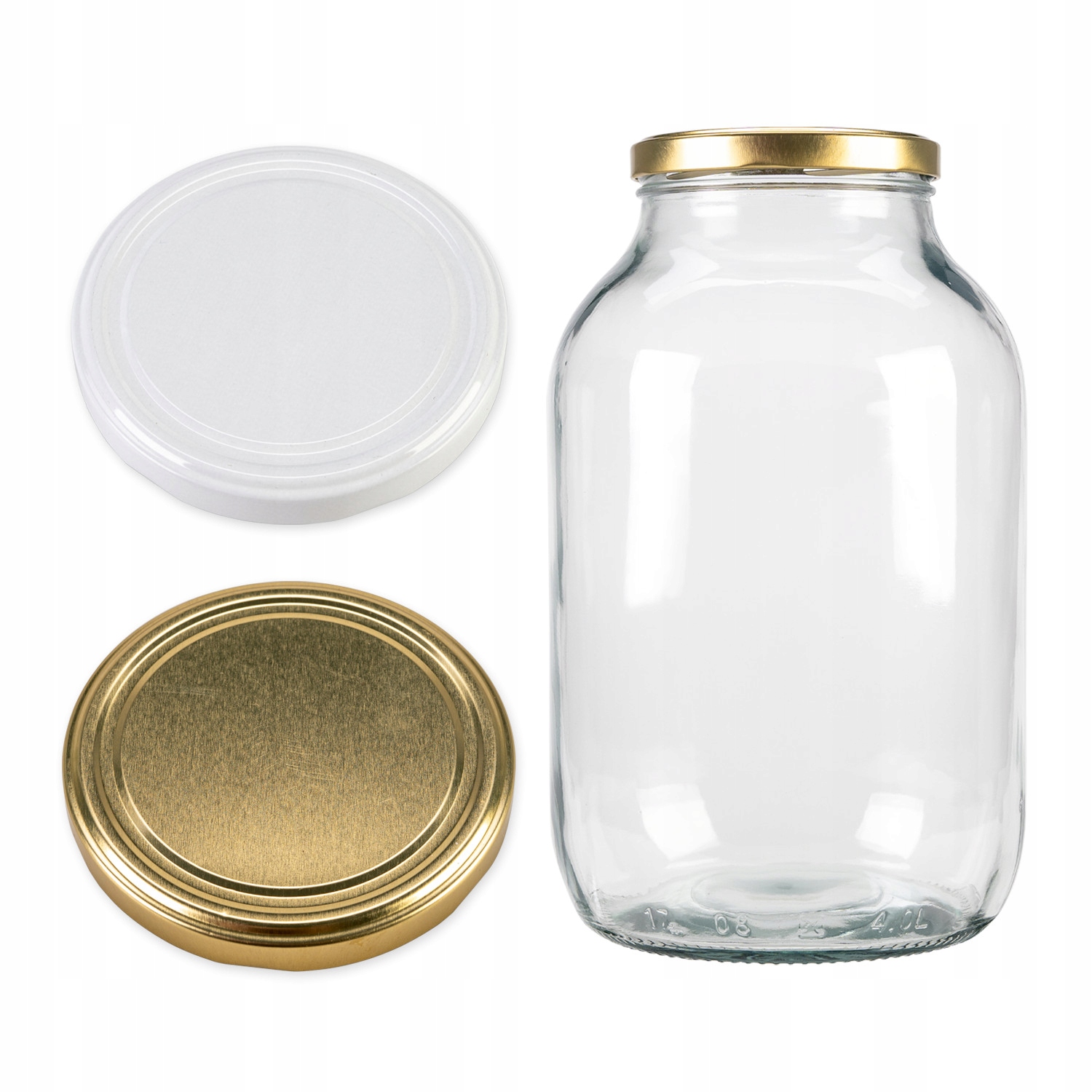 

6x Słój Szklany 4L Słoik na Miód Przetwory Nalewki