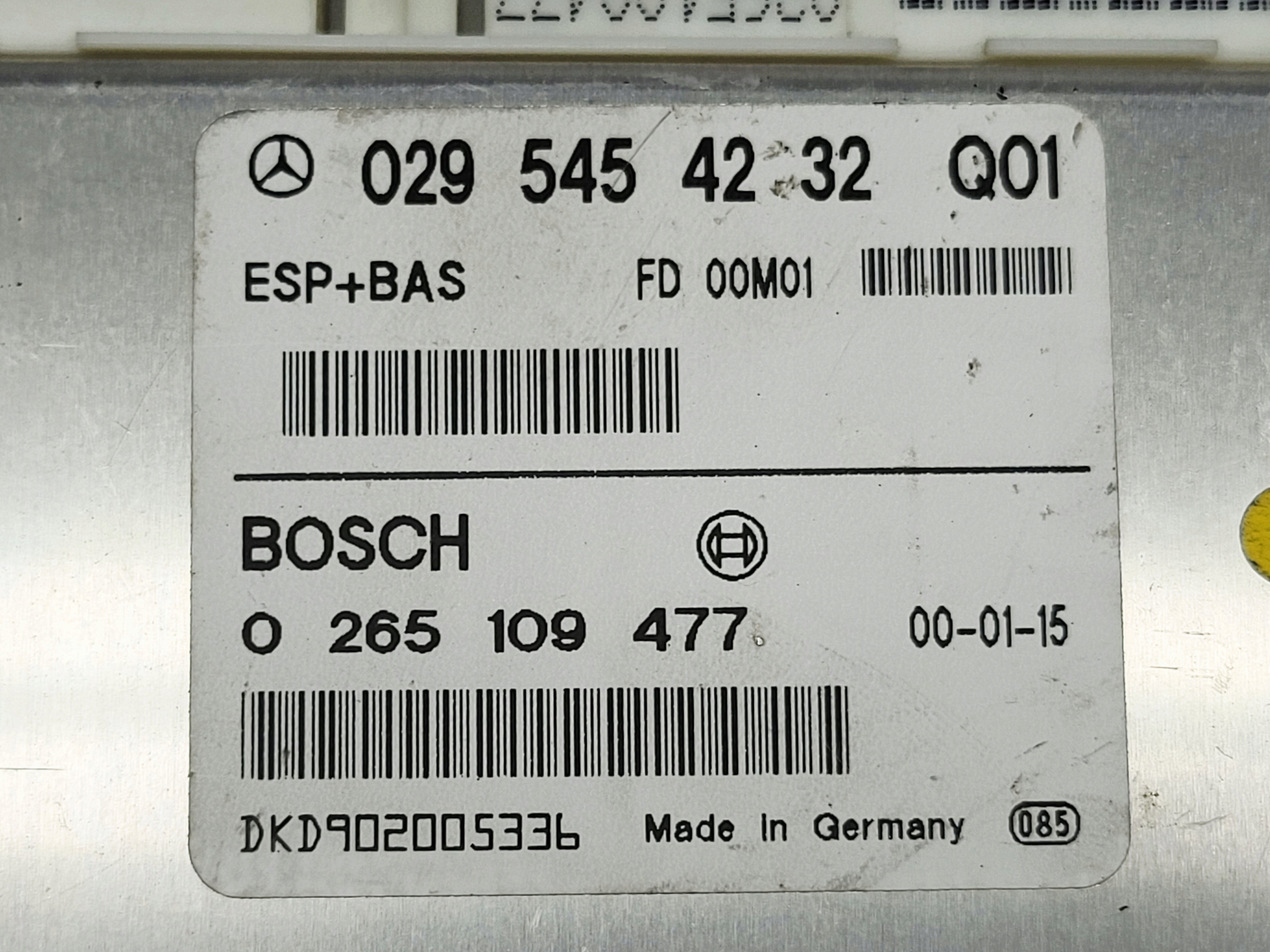 computer control unit module ESP Mercedes W168 A170 1.7 CDI 0295454232Q01