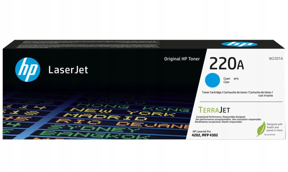 Hp toner 220A Azurový 1800str. (W2201A) pro Color LaserJet Pro 4202de,
