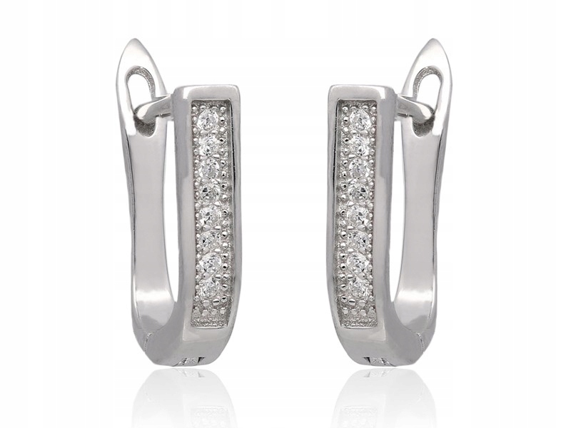 

Kolczyki Z Cyrkoniami Na Angielskim Zapięciu 925