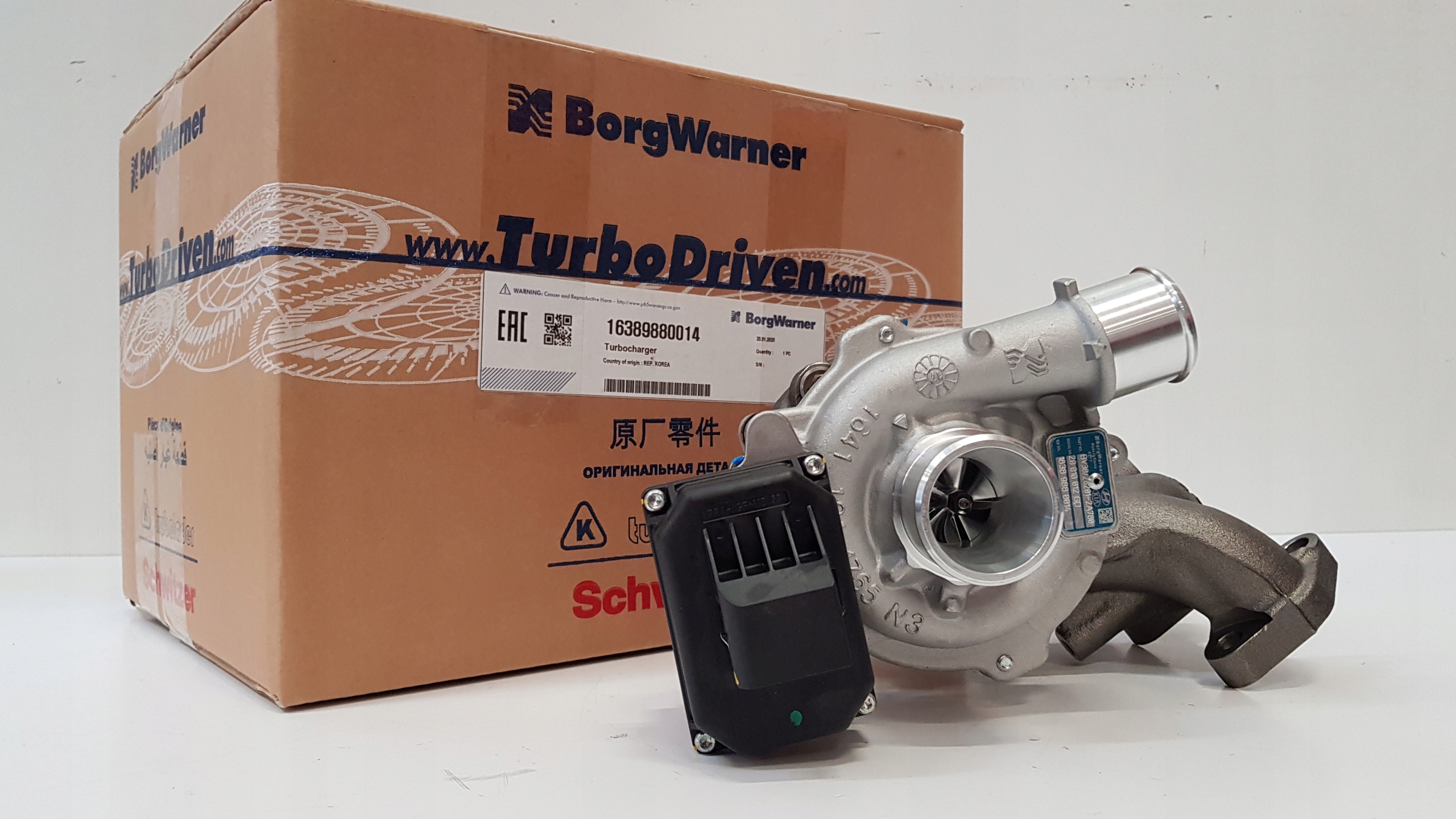 16389880014 - Турбокомпресор BorgWarner 28201-2a780 282012a780