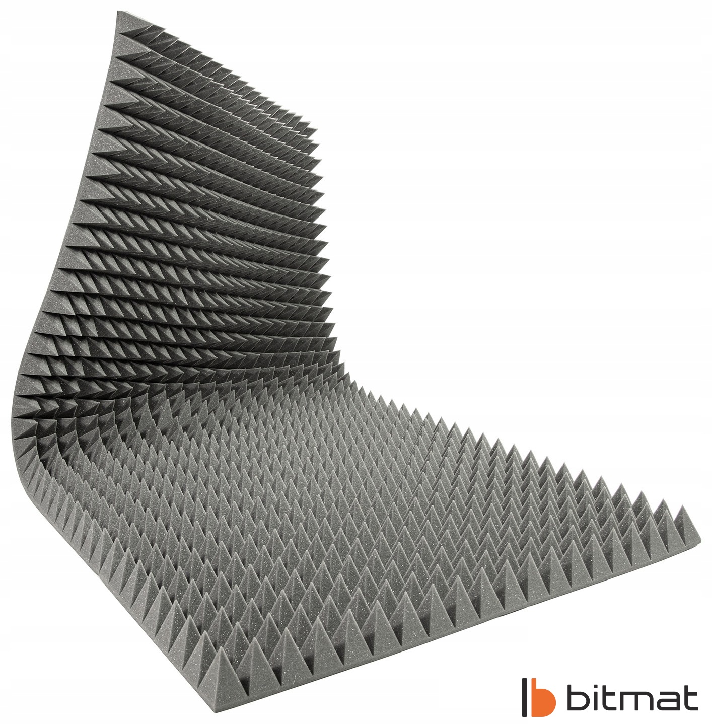 MATA AKUSTYCZNA panele PIRAMIDA 5cm 100x200cm 2m2 - Idealna do izolacji Model Piramida