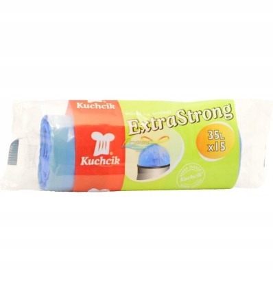 

Kuchcik Worki Na Śmieci Ldpe 35 L 15 szt z taśmą