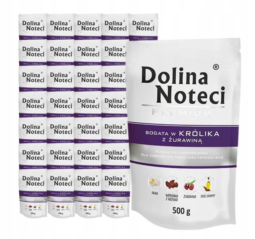Levně Dolina Noteci Premium vlhké krmivo pro psy bohaté na králíka 30x500 g