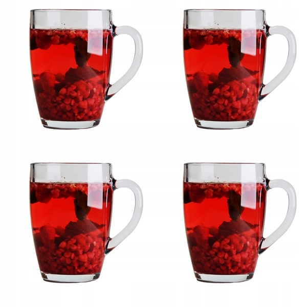 

Szklany kubek Lava 365ml zestaw 4 sztuk