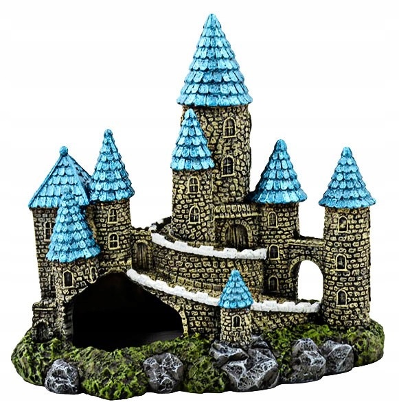 

Dekoracja Do Akwarium Zamek Ozdoba Średni 18 R158