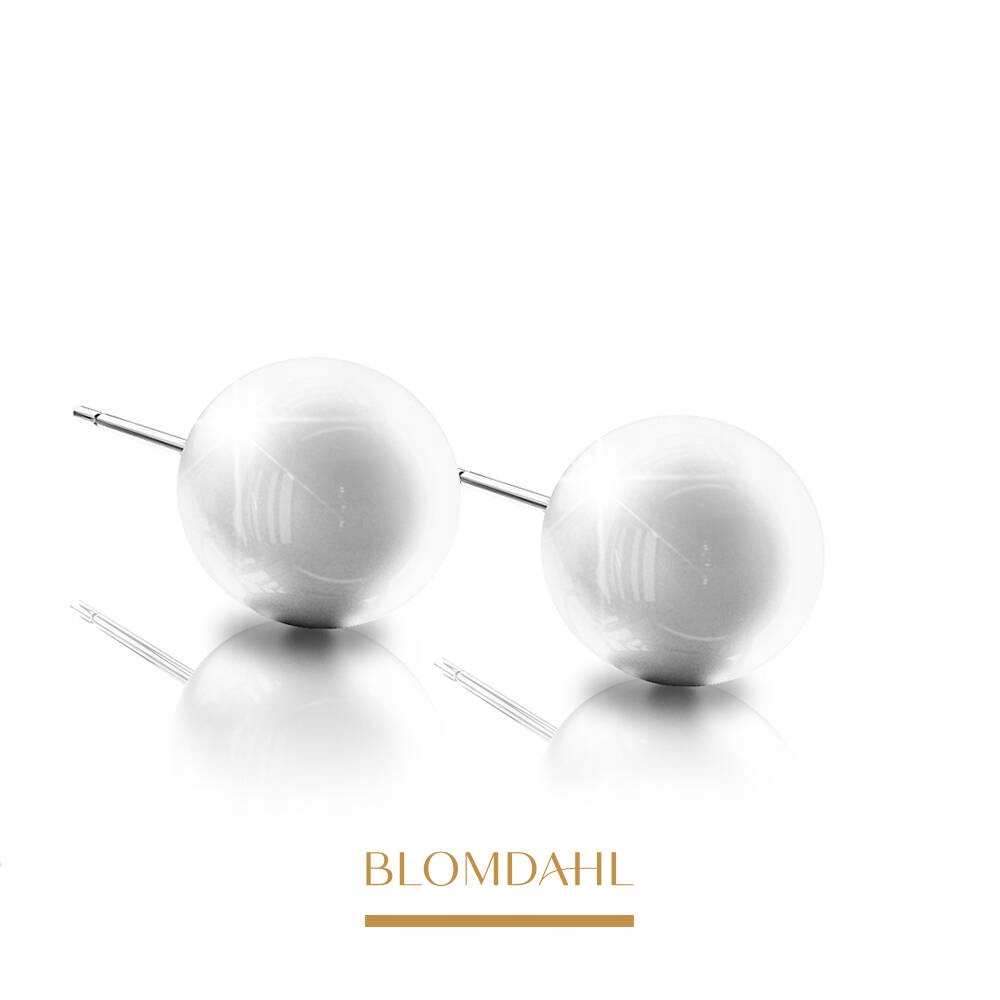 Blomdahl Náušnice Hypoalergenní Pearl White 6 mm