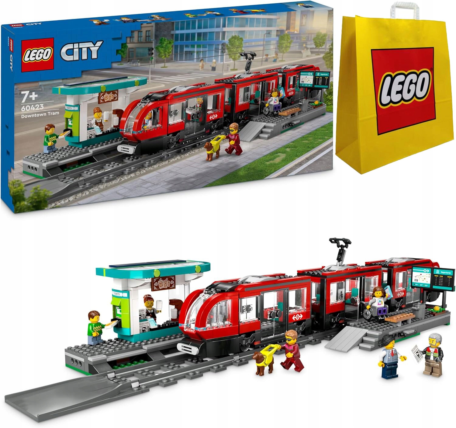Lego City Městská tramvaj se stanicí 60423 taška lego
